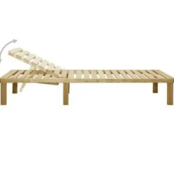 vidaXL - Ligbed - Bruin - Geïmpregneerd grenenhout