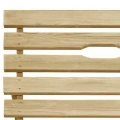 vidaXL - Ligbed - Bruin - Geïmpregneerd grenenhout