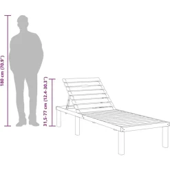 vidaXL - Ligbed - Bruin - Geïmpregneerd grenenhout
