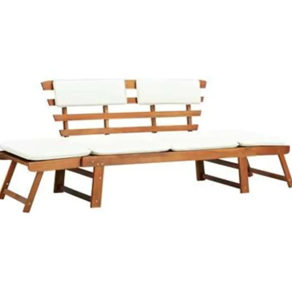 vidaXL - Ligbed - Bruin - Hout