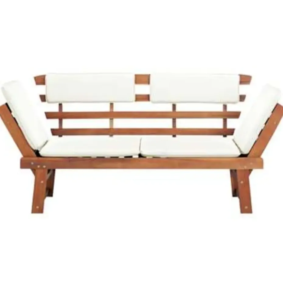 vidaXL - Ligbed - Bruin - Hout