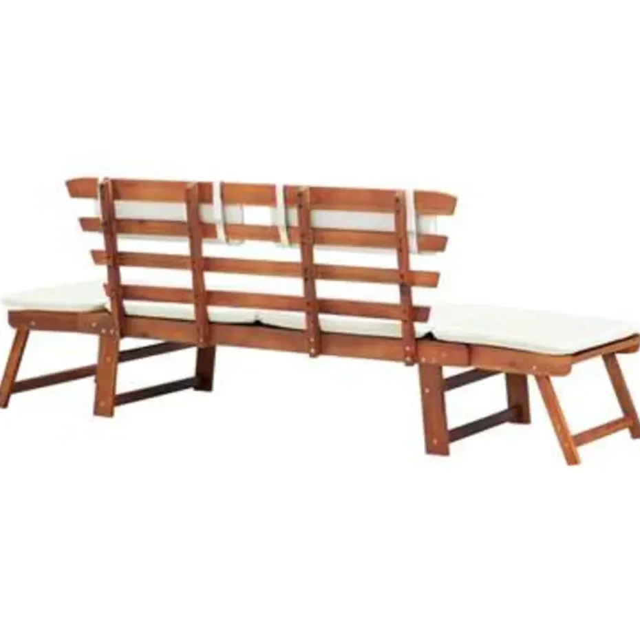 vidaXL - Ligbed - Bruin - Hout