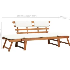 vidaXL - Ligbed - Bruin - Hout