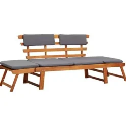 vidaXL - Ligbed - Bruin - Hout