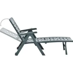 vidaXL - Ligbed - Groen - Kunststof