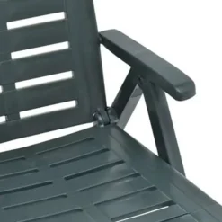 vidaXL - Ligbed - Groen - Kunststof