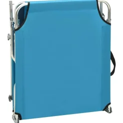 vidaXL - Ligbed - Turquoise - Stof