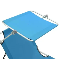 vidaXL - Ligbed - Turquoise - Stof