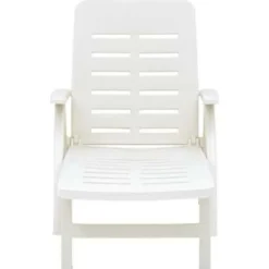 vidaXL - Ligbed - Wit - Kunststof