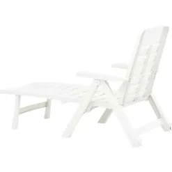 vidaXL - Ligbed - Wit - Kunststof