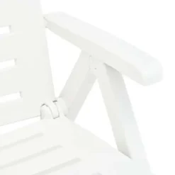 vidaXL - Ligbed - Wit - Kunststof