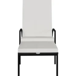 vidaXL - Ligbed - Zwart - Poly rattan