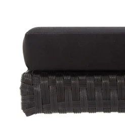 vidaXL - Ligbed - Zwart - Poly rattan