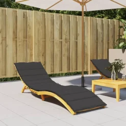 vidaXL - Ligbedkussen - Zwart - Stof