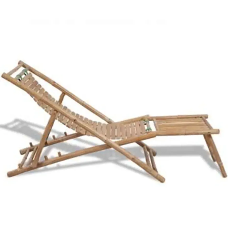 vidaXL - Ligstoel - Bruin - Hout