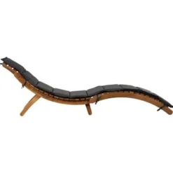 vidaXL - Ligstoel - Grijs - Hout