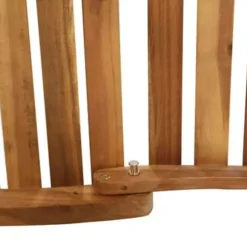 vidaXL - Ligstoel - Grijs - Hout