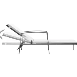 vidaXL - Ligstoel - Zwart - Poly rattan