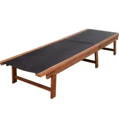 vidaXL - Lounger - Bruin - Hout