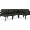 vidaXL - Loungeset - Antraciet - Poly rattan