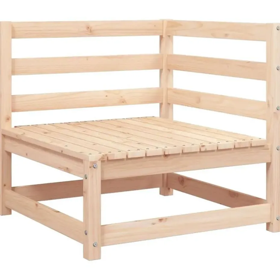 vidaXL - Loungeset - Antraciet - Grenenhout