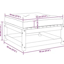 vidaXL - Loungeset - Antraciet - Grenenhout