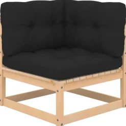 vidaXL - Loungeset - Antraciet - Grenenhout - 4 stuks