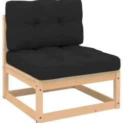 vidaXL - Loungeset - Antraciet - Grenenhout - 4 stuks