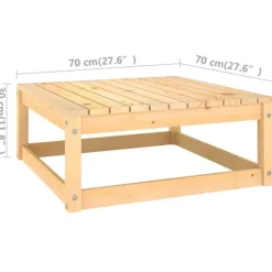 vidaXL - Loungeset - Antraciet - Grenenhout - 4 stuks