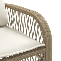 vidaXL - Loungeset - Beige - Poly rattan