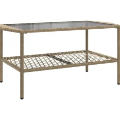 vidaXL - Loungeset - Beige - Poly rattan