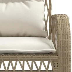 vidaXL - Loungeset - Beige - Poly rattan