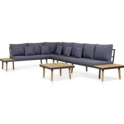 vidaXL - Loungeset - Bruin - Hout