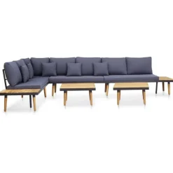 vidaXL - Loungeset - Bruin - Hout