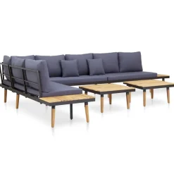 vidaXL - Loungeset - Bruin - Hout