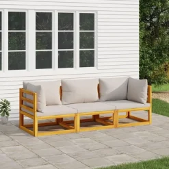 vidaXL - Loungeset - Bruin - Acaciahout