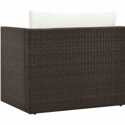 vidaXL - Loungeset - Bruin - Poly rattan