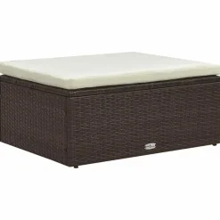 vidaXL - Loungeset - Bruin - Poly rattan