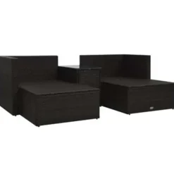 vidaXL - Loungeset - Bruin - Poly rattan
