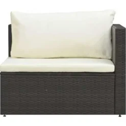 vidaXL - Loungeset - Bruin - Poly rattan