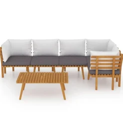 vidaXL - Loungeset - Bruin - Acaciahout