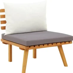 vidaXL - Loungeset - Bruin - Acaciahout