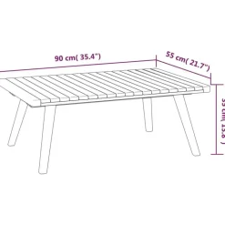 vidaXL - Loungeset - Bruin - Acaciahout