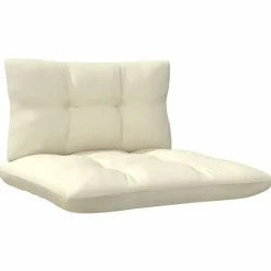 vidaXL - Loungeset - Crème - Grenenhout