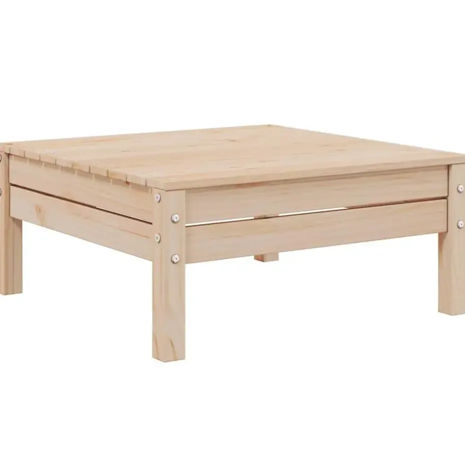 vidaXL - Loungeset - Crème - Grenenhout - 3 stuks - Met kussens