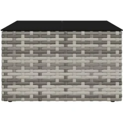 vidaXL - Loungeset - Grijs - Poly rattan - 2 stuks -Met kussens