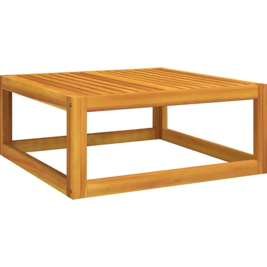 vidaXL - Loungeset - Lichtgrijze - Acaciahout - 9 stuks - Met kussens