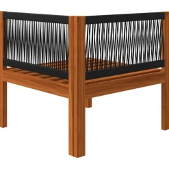 vidaXL - Loungeset - Wit - Acaciahout - 5 stuks- Met kussens