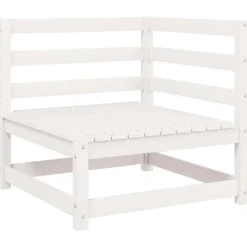 vidaXL - Loungeset - Wit - Grenenhout