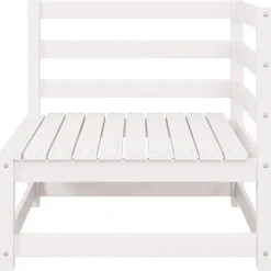 vidaXL - Loungeset - Wit - Grenenhout